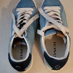Coach Blue and White Athletic Shoes